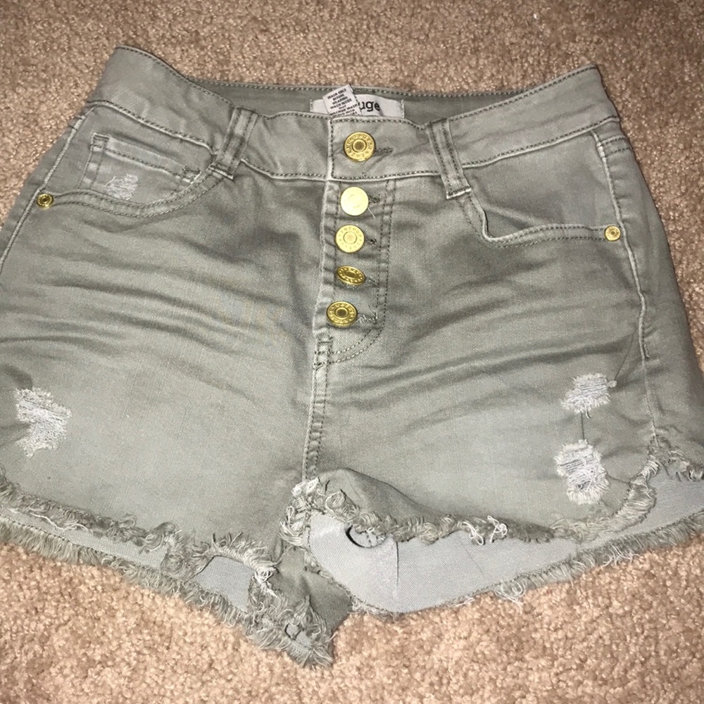 Olive green shorts